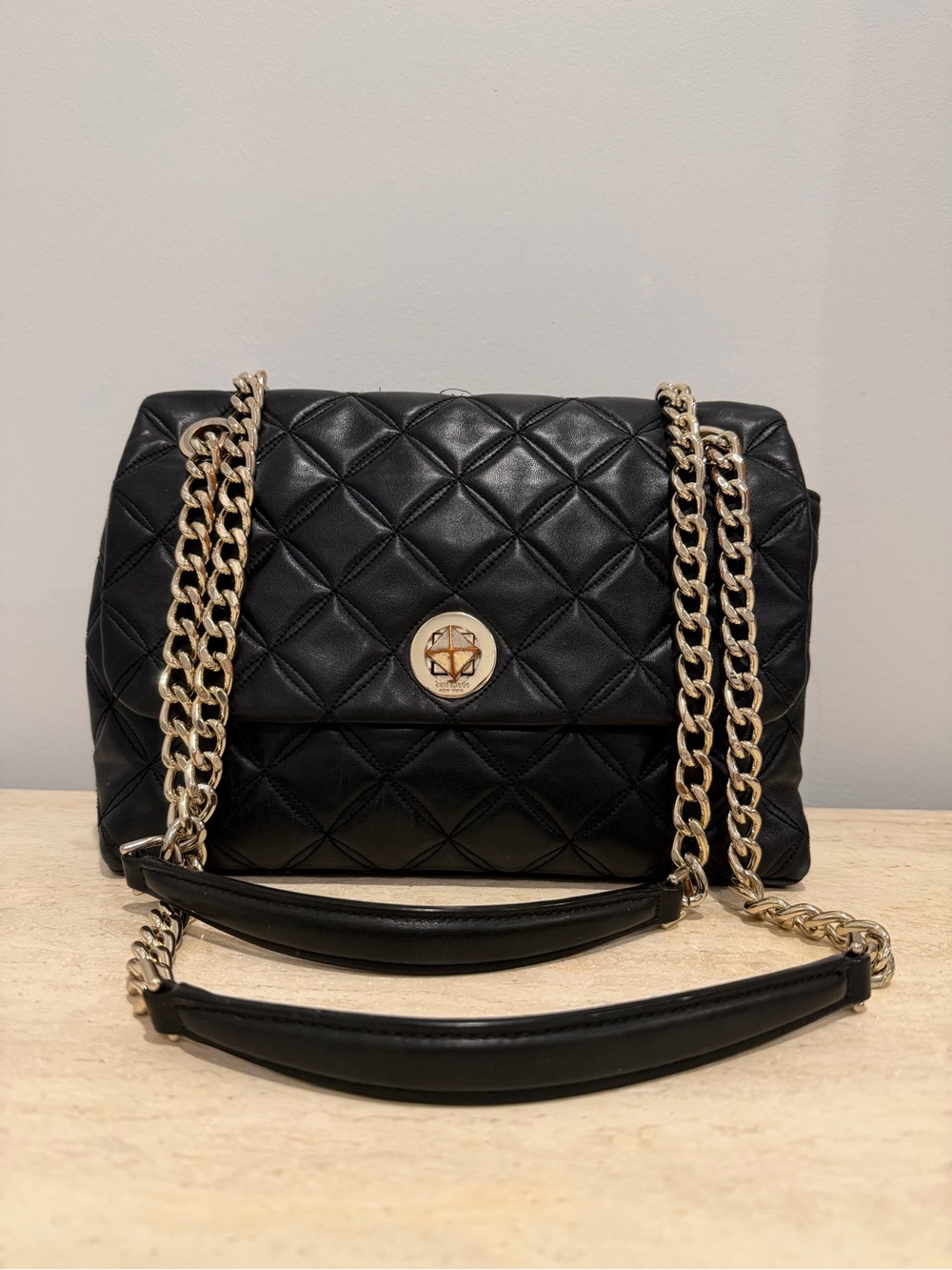 Kate Spade New York Natalia Medium Flap Shoulder Bag — Black
